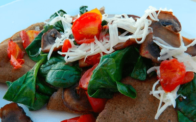 Savory French Crepes with Mushrooms